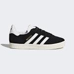 adidas Kids Gazelle Black/White/Gold Sneakers 11M
