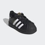 adidas Originals Kids Superstar Sneaker, Black/White