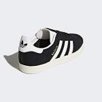 adidas Kids Gazelle Black/White/Gold Sneakers 11M