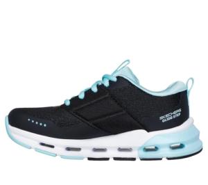 Skechers Kids Glide-Step Sneaker, Black/Aqua