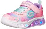 Skechers Toddler Flutter Heart Lights Shoes, Pink