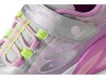 SKECHERS Girls Cosmic Glow Sneakers, Silver/Multi 13