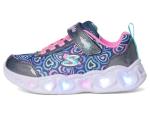 SKECHERS Girls Heart Lights Boogie Love Sneakers