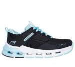 Skechers Kids Glide-Step Sneaker, Black/Aqua