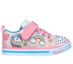 Skechers Girls' Sparkle Lite Sneaker, Light Pink