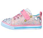 Skechers Girls' Sparkle Lite Sneaker, Light Pink