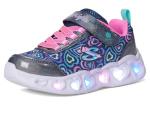 SKECHERS Girls Heart Lights Boogie Love Sneakers