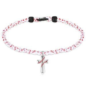 Glenmal Baseball Cross Necklace for Boys and Men