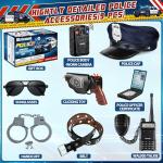 Police Toy Set with Costume Accessories for Kids