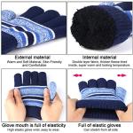 Kids Winter Beanie Hat, Scarf, and Gloves Set