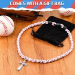 Glenmal Baseball Cross Necklace for Boys and Men