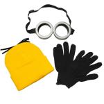 Happy Hippo Adult Costume Set with Beanie, Gloves, Goggles