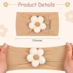 CÉLLOT 5 Pack Soft Baby Flower Headbands