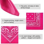 12 Pack Unisex Cowboy Bandanas for Parties