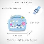 Adjustable Crossbody Bag with Zipper and Lanyard