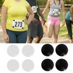 4-Pack Magnetic Race Bib Holders for Marathon Runners