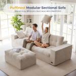 MAXYOYO 104" L Shaped Modular Sectional Sofa