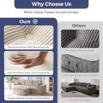 MAXYOYO 104" L Shaped Modular Sectional Sofa