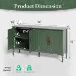 RoyalCraft Green Sideboard Buffet Cabinet with Storage