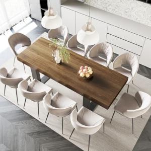 Rustic Extendable Dining Table for 8-10