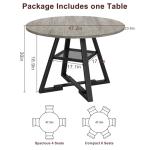 Round Dining Table for 4 - Space Saving Design