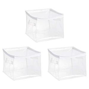 Clear Zip Organizers by Amazon Basics, Set of 3