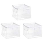 Clear Zip Organizers by Amazon Basics, Set of 3