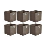 Amazon Basics Collapsible Storage Bins, 6-Pack, Taupe