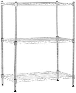 3-Shelf Adjustable Heavy Duty Steel Wire Rack
