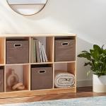 Amazon Basics Collapsible Storage Bins, 6-Pack, Taupe