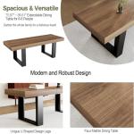 Rustic Extendable Dining Table for 8-10