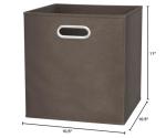 Amazon Basics Collapsible Storage Bins, 6-Pack, Taupe