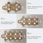 Rustic Extendable Dining Table for 8-10