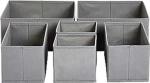 Amazon Basics Cloth Drawer Organizer Boxes - Set of 6