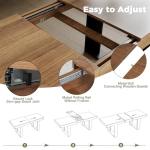 Rustic Extendable Dining Table for 8-10