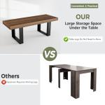 Rustic Extendable Dining Table for 8-10