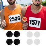 4-Pack Magnetic Race Bib Holders for Marathon Runners