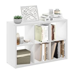 Furinno 6-Cube Decorative Storage Organizer, White