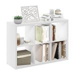 Furinno 6-Cube Decorative Storage Organizer, White