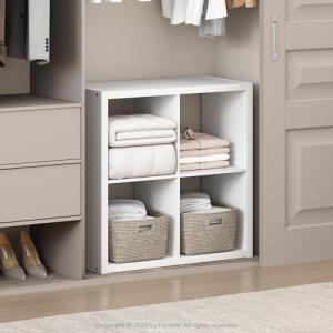 Furinno 4-Cube Open Shelf Closet Organizer