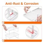 Stackable Metal Kitchen Storage Shelves - Set of 2