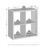 Furinno 4-Cube Open Shelf Closet Organizer
