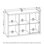 Furinno 6-Cube Decorative Storage Organizer, White