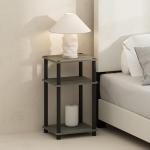 Furinno 3-Tier Open Storage Nightstand, 2-Pack