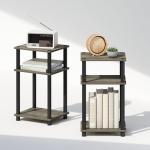 Furinno 3-Tier Open Storage Nightstand, 2-Pack