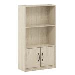 Furinno 3-Tier Open Shelf Bookcase with Doors