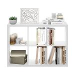 Furinno 6-Cube Decorative Storage Organizer, White