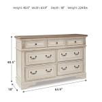 Realyn French Country 7-Drawer Two-Tone Dresser