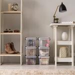 IRIS USA 6 Qt WeatherPro Storage Bins Set