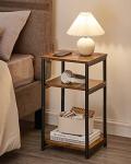 VASAGLE Rustic Brown Tall Side Table